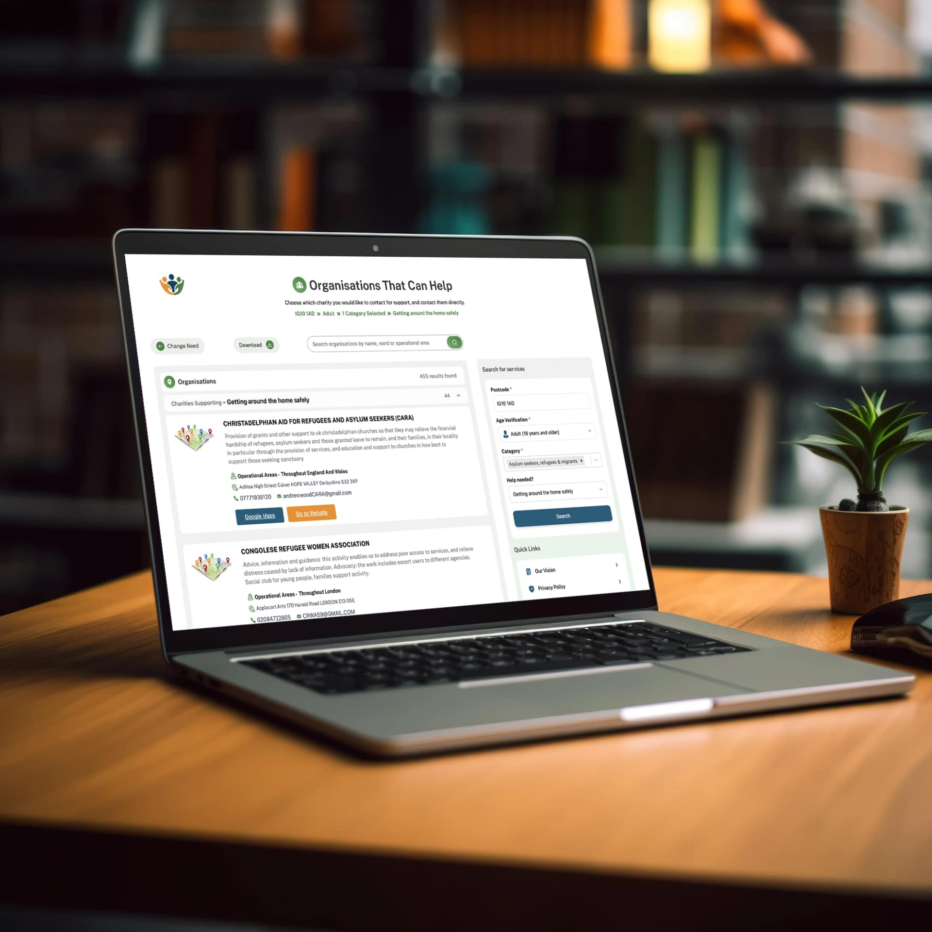 View Matching Charities